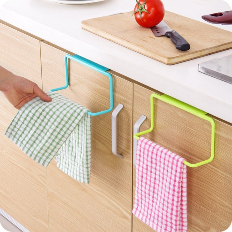 Giá treo khăn nhà bếp treo cửa tủ, giá đỡ khăn bọt biển, giá lưu trữ cho phòng tắm, màu trắng, xanh dương, xanh lá, hồng