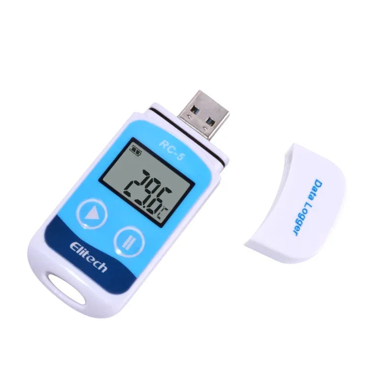 TTE35065 Bộ ghi dữ liệu nhiệt độ kỹ thuật số USB cho kho lưu trữ, kho lạnh, kho đông và phòng thí nghiệm, TTE35065