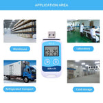 TTE35065 Bộ ghi dữ liệu nhiệt độ kỹ thuật số USB cho kho lưu trữ, kho lạnh, kho đông và phòng thí nghiệm, TTE35065