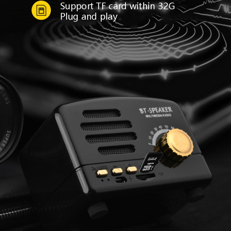 Loa Bluetooth mini retro BT01 không dây, radio di động, hỗ trợ thẻ TF, màu hồng, xanh dương, đen, đỏ, vân gỗ