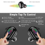 Tai nghe Bluetooth không dây Y30 5.0 in-ear mini, màu đen, trắng, màn hình kỹ thuật số màu đen