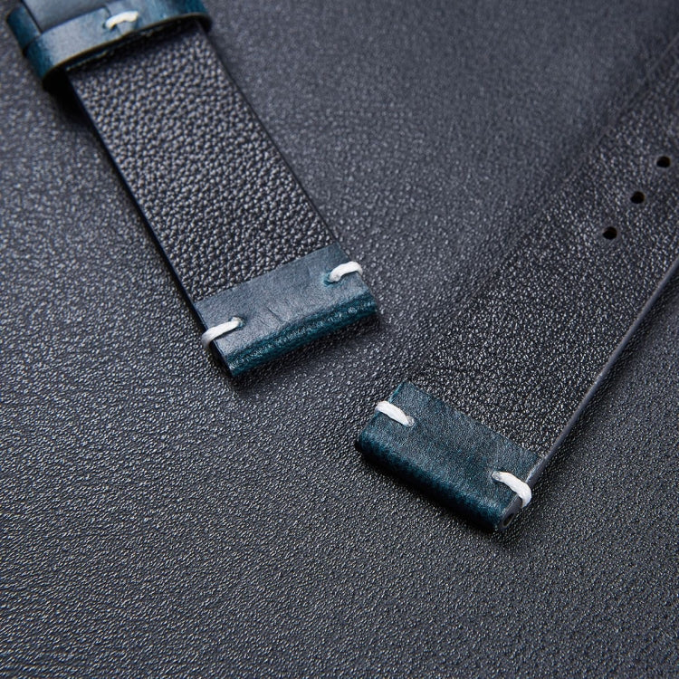 HB001 Color-Changing  Retro Oil Wax Leather Ultra-Thin Universal Watch Strap, 18mm, 20mm, 22mm