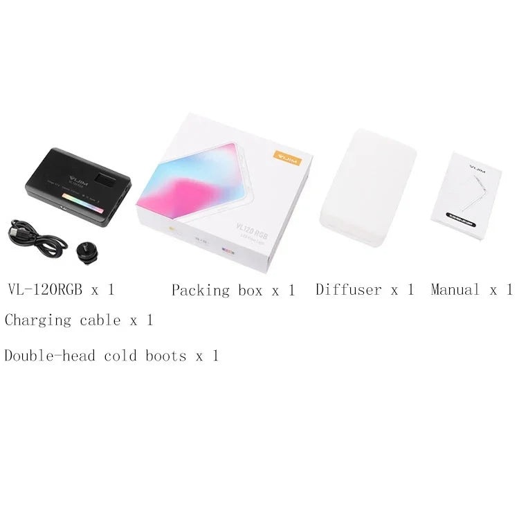 Đèn Nhỏ Ulanzi VL120 RGB Đầy Màu Sắc RGB Cho Máy Ảnh SLR Chụp Ảnh, VL120 RGB