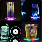 Đế Lót Ly LED Nhấp Nháy Bar KTV Đế Đèn Cocktail Phát Sáng, Đèn Tròn Màu Trắng, Đèn Tròn Nhiều Màu, Nâng Cấp Đèn Tròn Màu Trắng Chống Trượt, Nâng Cấp Đèn Tròn Nhiều Màu Chống Trượt