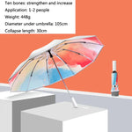Ô gập chống nắng và chống bật tự động 3021, màu cam nhạt, hồng nhạt, xanh nhạt, xanh ảo, tím ảo, xanh ảo, hồng ảo