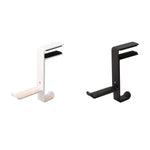 Giá kẹp kim loại giữ tai nghe để bàn, móc treo tai nghe, màu trắng, đen
