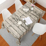Khăn trải bàn vải lanh cotton giả vỏ cây, các kích thước: 60x60cm, 90x90cm, 100x140cm, 140x140cm, 140x180cm, 140x200cm, 140x220cm, 70x70cm, 120x120cm, 120x160cm, 140x250cm, 50x80cm