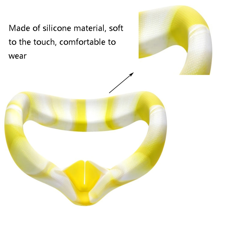 Ốp mắt silicone VR chống mồ hôi và khử trùng cho kính VR Oculus Quest 2, màu trắng xanh, trắng hồng, trắng vàng