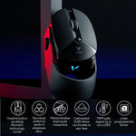 Rapoo VT960 Chuột chơi game không dây có đèn RGB Symphony, 7 phím, 1600 DPI, chế độ kép lập trình macro
