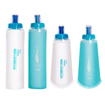 Bình Nước Mềm Thể Thao Ngoài Trời AFISHTOUR TPU Bình Nước Marathon Gấp Gọn, Dung Tích:, 400ml (Xanh Dương), 400ml (Trong Suốt), 300ml (Xanh Dương), 300ml (Trong Suốt)