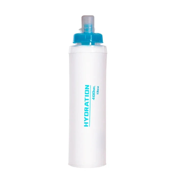 Bình Nước Mềm Thể Thao Ngoài Trời AFISHTOUR TPU Bình Nước Marathon Gấp Gọn, Dung Tích:, 400ml (Xanh Dương), 400ml (Trong Suốt), 300ml (Xanh Dương), 300ml (Trong Suốt)