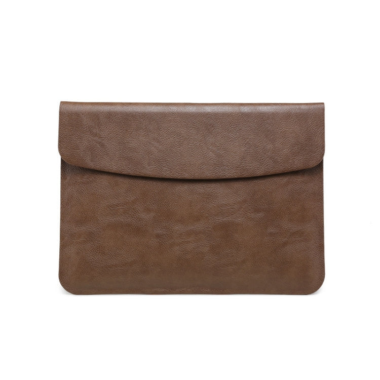 Horizontal Litchi Texture Laptop Bag Liner Bag For MacBook, 11 Inch A1370 / 1465, 12 Inch A1534, 13.3 Inch A1502 / 1425/1466/1369, 15.4 Inch A1398
