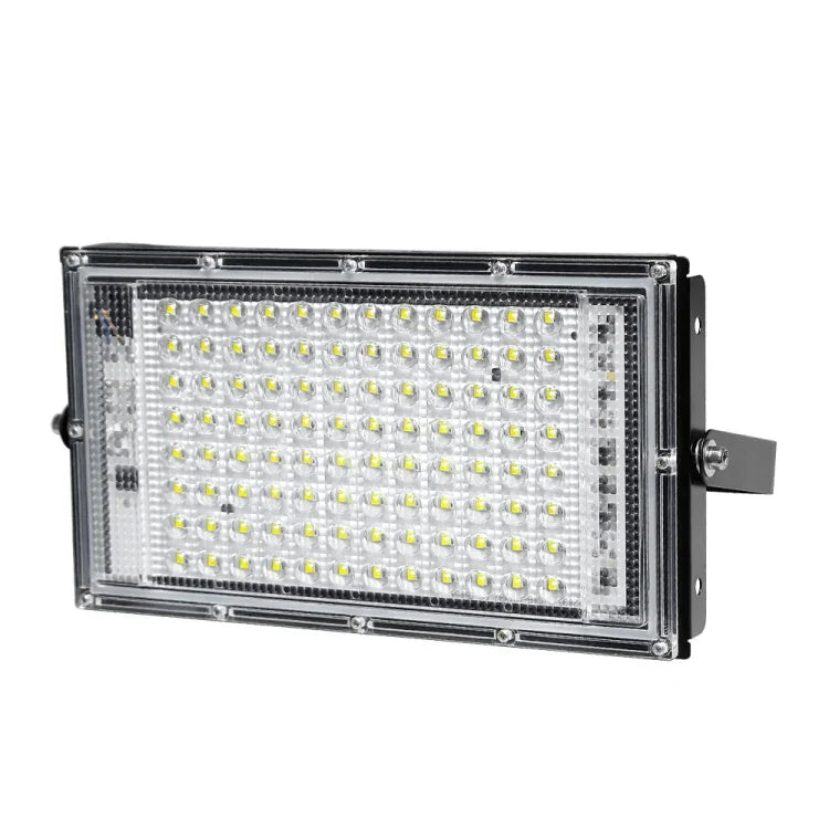 Đèn Pha LED Chống Nước Đèn Sân Vườn Ngoài Trời Đèn Chiếu Sáng Công Trình, Thông Số:, 100W 96 Viên (Trắng Lạnh)