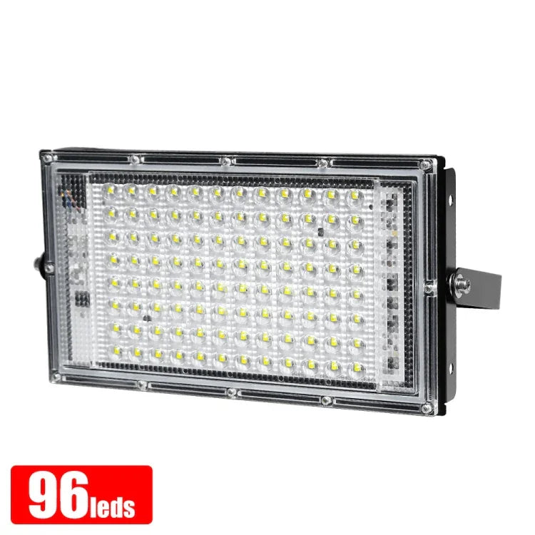 Đèn Pha LED Chống Nước Đèn Sân Vườn Ngoài Trời Đèn Chiếu Sáng Công Trình, Thông Số:, 100W 96 Viên (Trắng Lạnh)