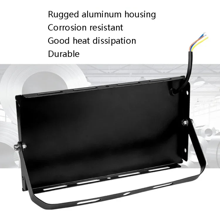 Đèn Pha LED Chống Nước Đèn Sân Vườn Ngoài Trời Đèn Chiếu Sáng Công Trình, Thông Số:, 100W 96 Viên (Trắng Lạnh)