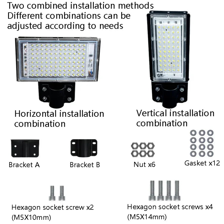 Đèn Đường LED Chống Nước Đèn Pha Sân Vườn, 50W