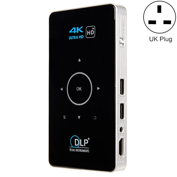 Máy chiếu mini DLP HD thông minh hệ điều hành Android C6 1G+8G, Máy chiếu di động gia đình điện thoại, Phích cắm US (Đen), Phích cắm EU (Đen), Phích cắm UK (Đen), Phích cắm AU (Đen), Phích cắm US (Trắng), Phích cắm AU (Trắng)
