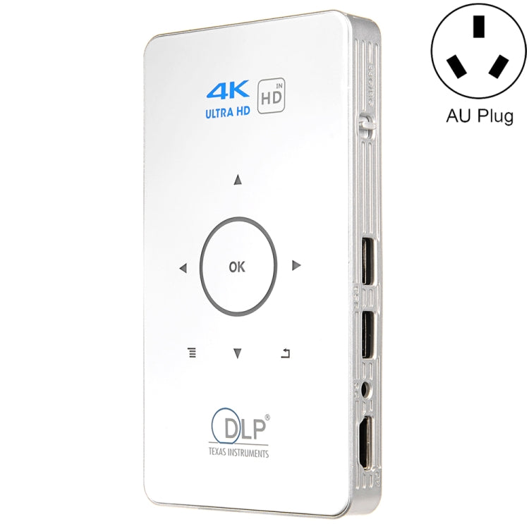 Máy chiếu mini DLP HD thông minh hệ điều hành Android C6 1G+8G, Máy chiếu di động gia đình điện thoại, Phích cắm US (Đen), Phích cắm EU (Đen), Phích cắm UK (Đen), Phích cắm AU (Đen), Phích cắm US (Trắng), Phích cắm AU (Trắng)
