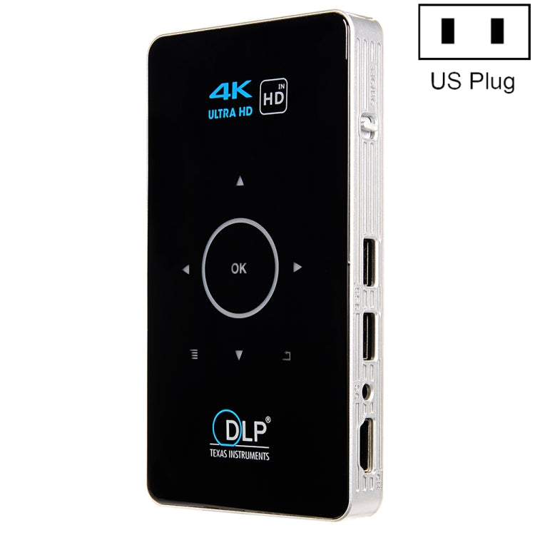 Máy chiếu mini DLP HD thông minh Android C6 2GB+32GB Máy chiếu không dây, Phích cắm US (Đen), Phích cắm EU (Đen), Phích cắm UK (Đen), Phích cắm AU (Đen), Phích cắm US (Trắng), Phích cắm UK (Trắng), Phích cắm AU (Trắng)