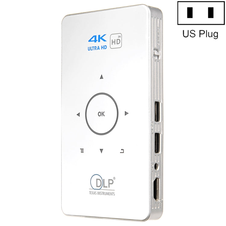 Máy chiếu mini DLP HD thông minh Android C6 2GB+32GB Máy chiếu không dây, Phích cắm US (Đen), Phích cắm EU (Đen), Phích cắm UK (Đen), Phích cắm AU (Đen), Phích cắm US (Trắng), Phích cắm UK (Trắng), Phích cắm AU (Trắng)