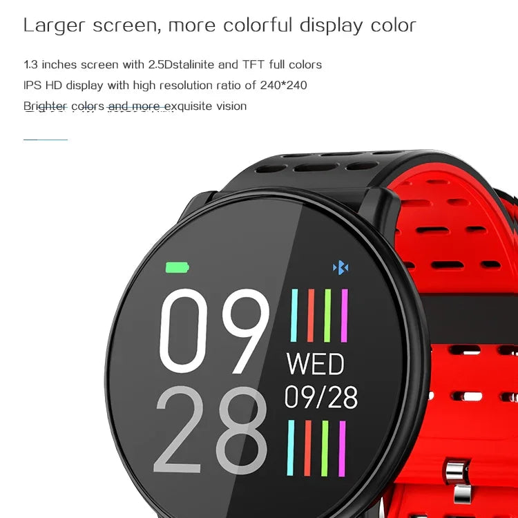Đồng hồ thông minh X7 chống nước IP68 dành cho nam, đồng hồ thể thao Android Bluetooth hỗ trợ nhịp tim / nhắc nhở cuộc gọi / đếm bước chân / theo dõi giấc ngủ / định vị