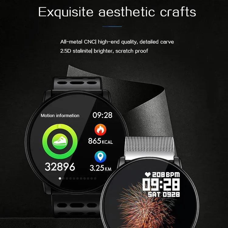 Đồng hồ thông minh X7 chống nước IP68 dành cho nam, đồng hồ thể thao Android Bluetooth hỗ trợ nhịp tim / nhắc nhở cuộc gọi / đếm bước chân / theo dõi giấc ngủ / định vị