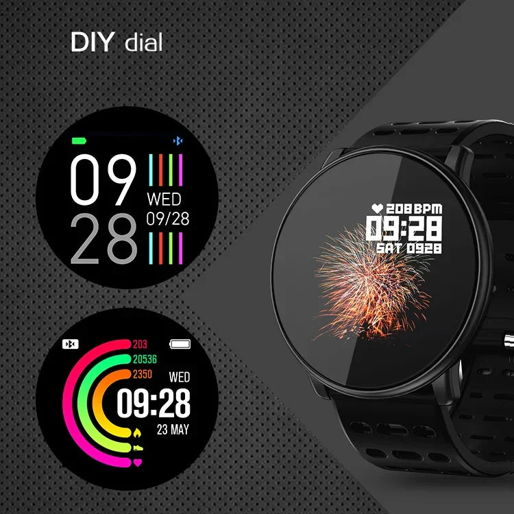 Đồng hồ thông minh X7 chống nước IP68 dành cho nam, đồng hồ thể thao Android Bluetooth hỗ trợ nhịp tim / nhắc nhở cuộc gọi / đếm bước chân / theo dõi giấc ngủ / định vị