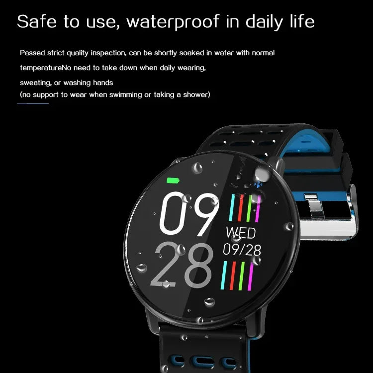 Đồng hồ thông minh X7 chống nước IP68 dành cho nam, đồng hồ thể thao Android Bluetooth hỗ trợ nhịp tim / nhắc nhở cuộc gọi / đếm bước chân / theo dõi giấc ngủ / định vị
