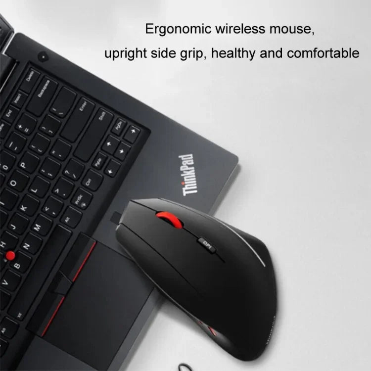 Chuột không dây Lenovo Thinkbook thiết kế công thái học cầm bên hông, chuột cầm bên hông