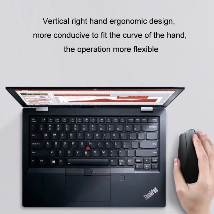 Chuột không dây Lenovo Thinkbook thiết kế công thái học cầm bên hông, chuột cầm bên hông