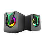 Loa máy tính để bàn FT-25-1 với đèn RGB nhiều màu sắc