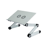 Giá đỡ bàn làm việc gập và nâng cao bằng hợp kim nhôm T8, có bàn di chuột (đen), có bàn di chuột (bạc), có quạt và bàn di chuột (đen), có quạt và bàn di chuột (bạc)