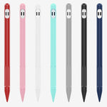 Bộ 2 Bộ 4 trong 1 Vỏ bảo vệ silicone cho bút cảm ứng + Bộ dây chống mất cho Apple Pencil 1, Trắng Ngọc, Đen Mực, Xanh Bạc Hà, Hồng Tươi, Đỏ, Xanh Đêm