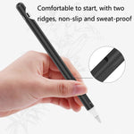 Bộ 2 Bộ 4 trong 1 Vỏ bảo vệ silicone cho bút cảm ứng + Bộ dây chống mất cho Apple Pencil 1, Trắng Ngọc, Đen Mực, Xanh Bạc Hà, Hồng Tươi, Đỏ, Xanh Đêm