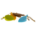 2 cái chặn cửa silicone hình lá sáng tạo chống kẹp trẻ em, miếng đệm an toàn chống va đập cửa