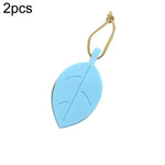 2 cái chặn cửa silicone hình lá sáng tạo chống kẹp trẻ em, miếng đệm an toàn chống va đập cửa