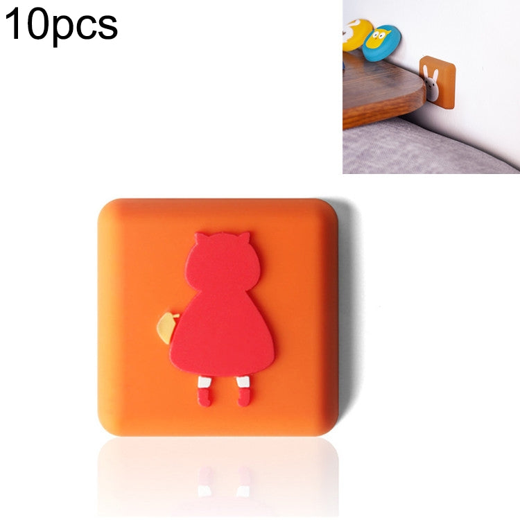 10 cái miếng đệm chống va đập cho tay nắm cửa tường bằng silicone