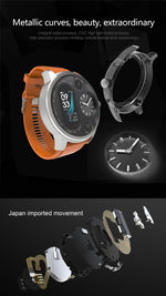 T3 Dual Display Smart Watch For Men IP68 Waterproof Fitness Bracelet 15 Days Standby Business Smartwatch Activity Tracker, Black, Gray, Blue, Orange, Dark Brown