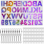 Bộ khuôn móc khóa silicone DIY 111 chi tiết, bộ móc khóa epoxy pha lê, 111 chi tiết/bộ