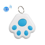 2 chiếc thiết bị chống mất Bluetooth HYC-09 hình chân chó, định vị thú cưng, móc khóa tìm kiếm thông minh báo động hai chiều, màu xanh da trời nhạt, xanh lá, hồng, đỏ, xanh đậm, xám đậm, đen, trắng
