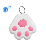 2 chiếc thiết bị chống mất Bluetooth HYC-09 hình chân chó, định vị thú cưng, móc khóa tìm kiếm thông minh báo động hai chiều, màu xanh da trời nhạt, xanh lá, hồng, đỏ, xanh đậm, xám đậm, đen, trắng