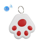 2 chiếc thiết bị chống mất Bluetooth HYC-09 hình chân chó, định vị thú cưng, móc khóa tìm kiếm thông minh báo động hai chiều, màu xanh da trời nhạt, xanh lá, hồng, đỏ, xanh đậm, xám đậm, đen, trắng