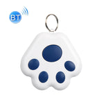 2 chiếc thiết bị chống mất Bluetooth HYC-09 hình chân chó, định vị thú cưng, móc khóa tìm kiếm thông minh báo động hai chiều, màu xanh da trời nhạt, xanh lá, hồng, đỏ, xanh đậm, xám đậm, đen, trắng