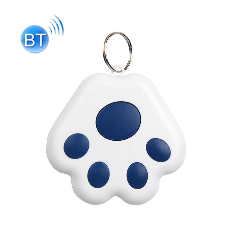 2 chiếc thiết bị chống mất Bluetooth HYC-09 hình chân chó, định vị thú cưng, móc khóa tìm kiếm thông minh báo động hai chiều, màu xanh da trời nhạt, xanh lá, hồng, đỏ, xanh đậm, xám đậm, đen, trắng