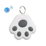2 chiếc thiết bị chống mất Bluetooth HYC-09 hình chân chó, định vị thú cưng, móc khóa tìm kiếm thông minh báo động hai chiều, màu xanh da trời nhạt, xanh lá, hồng, đỏ, xanh đậm, xám đậm, đen, trắng