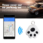 2 chiếc thiết bị chống mất Bluetooth HYC-09 hình chân chó, định vị thú cưng, móc khóa tìm kiếm thông minh báo động hai chiều, màu xanh da trời nhạt, xanh lá, hồng, đỏ, xanh đậm, xám đậm, đen, trắng