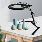 Bộ đèn vòng chiếu sáng trên giá đỡ quay phim, đèn LED làm đẹp trực tiếp, FP10