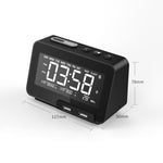 Loa Bluetooth không dây K5, đồng hồ báo thức để bàn, radio, phích cắm Mỹ, EU, Anh