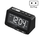 Loa Bluetooth không dây K5, đồng hồ báo thức để bàn, radio, phích cắm Mỹ, EU, Anh