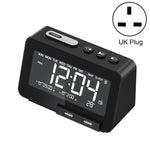 Loa Bluetooth không dây K5, đồng hồ báo thức để bàn, radio, phích cắm Mỹ, EU, Anh